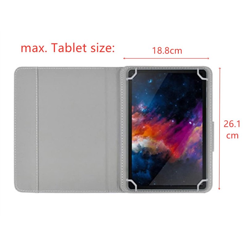 Universal Case 10 Inch TASVICOO Universal Tablet Protective Case Book