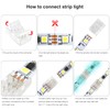 VIPMOON 12Pcs 3Pin LED Strip Light Connectors Strip to Strip