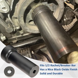 2-1/4" Mainshaft Sprocket Socket Tool with 1/2" Drive, Pulley Wrench Lock Nut Main Shaft Socket Tool for 1Harley Davidson Twin Cam, Dyna, Electra Glide, Heritage Softai, Harley Davidson Specialty Tool