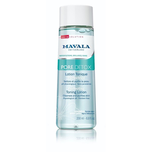 MAVALA SWISS SKIN SOLUTION PORE DETOX TONING LOTION MAKEUP REMOVER FOR OILY SKIN