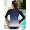 ATTRACO Womens Sun Protection Rash Vest UPF 50+ Zip Long