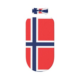 WZYCWB Norwegian Flag Newborn Swaddle Blanket Set, Including Headband, Warm and Comfortable, The Best Gift, a Must-Have for Baby Bathing!