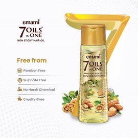 Emami 7 oils in one hair oil, non-sticky, strong inside and set outside- 300ml