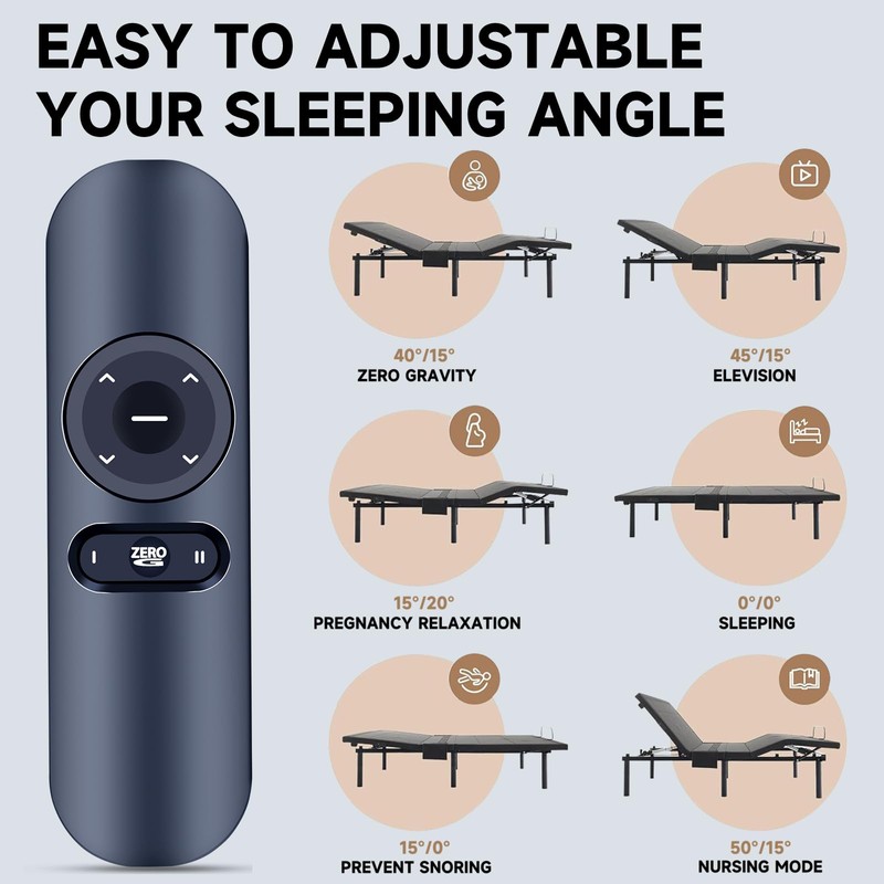 ZWP Replacement Remote Control Compatible for OKIN Tempur-Pedic Sealy Ease