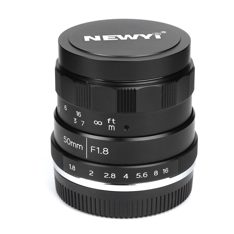 NEWYI 50mm F1.8 E Mount Large Aperture Portrait Manual Lens