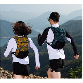 Lightweight Hydration Backpack, Hydro Water Daypack ,12L Insulated Hiking Backpack for Hiking Cycling Running Biking Rave (Green, L/XL)