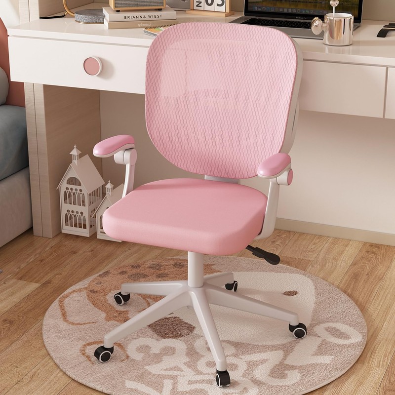 Kasinali Boys Girls Desk Chair with Adjustable Armrests, Kids Desk