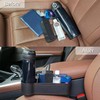 Norhogo 2 Pack Car Seat Gap Organizer, PU Leather Car