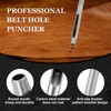 Hollow Leather Hole Punch Set with 6PCS Steel Tools (1.5mm-4mm)