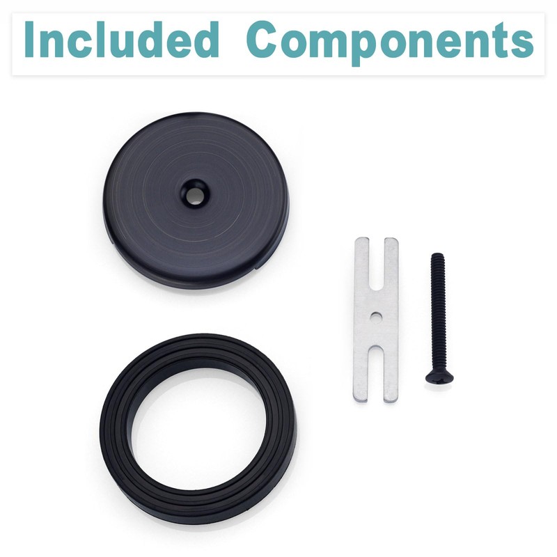 BESTILL Single Hole Bathtub Drain Overflow Plate Kit，Oil Rubbed Bronze