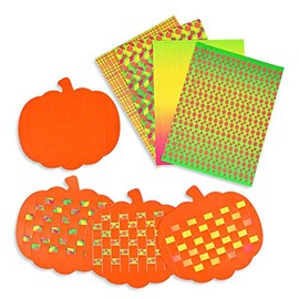 Pumpkin Weaving Mat - Crafts for Kids and Fun Home Activities