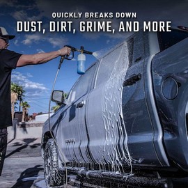 Slick Products Slick Products Wash & Wax Extra Thick Foaming Cleaning Solution Motorcycle, Truck, Trailer, Boat, Car Wash Soap - Works With Foam Cannon, Foam Gun, Sprayers, Buckets, 32 oz., Tropical Scent