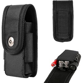 Leatherman Wave Compatible Multitool Sheath, Tactical Knife Sheath Holster, EDC Belt Organizer, Multitool and Flashlight Sheath, EDC Belt Pouch
