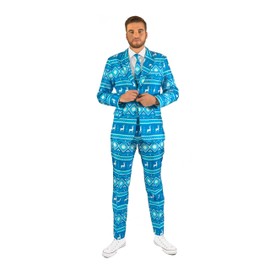 Offstream Christmas Suits for Men in Various Prints – Consists of Jacket, Pants and Tie - m
