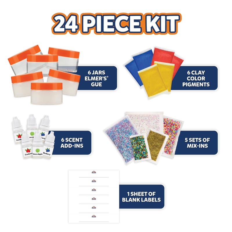 Elmer's Color Wheel Slime Kit, Includes Elmer's Gue Premade Slime,