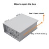 Outdoor Electrical Junction Box ABS Plastic Dustproof Junction Box, Indoor&Outdoor