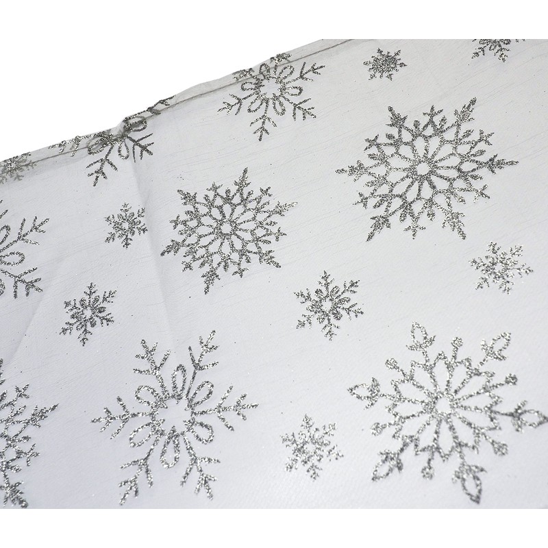 Davies Sheer Voile Christmas Table Runner - 150 X 32cm