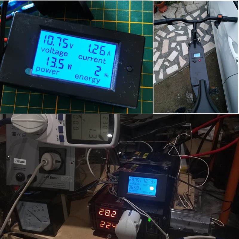 KETOTEK Voltimetro Amperimetro Digital DC 6.5-100V 20A 12V, Medidor de