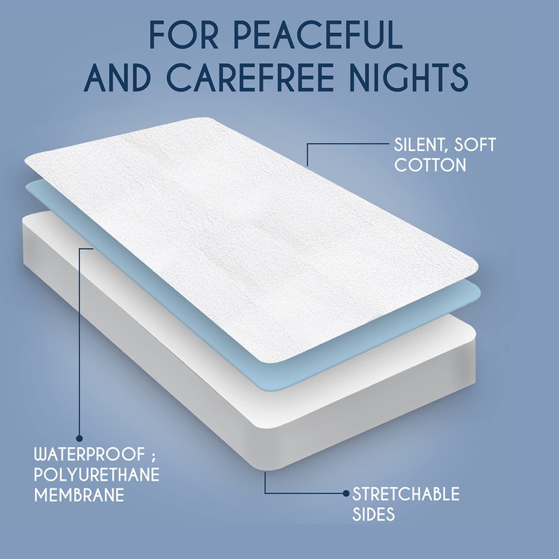 Dreamzie Waterproof Mattress Protector Super King Size 180x200 (Made in