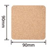 Good-L Cork Coasters (Non-Rough W Polished) (3.5 x 3.5 inches