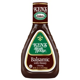 Ken's Steak House Balsamic with Honey Dressing 16 Fl Oz (Pack of 3)
