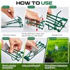 Qualirey 4 Pcs Outdoor Gopher Trap Easy Set Mole Trap