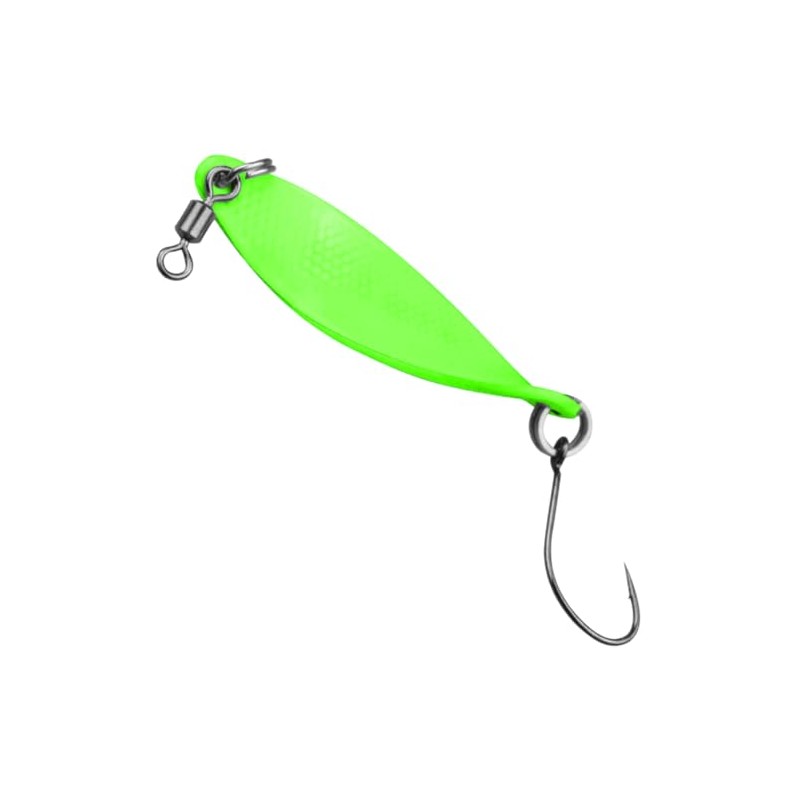 FTM Trout Spoon WOB Trout Spoon, 3.2 g, Neon Green