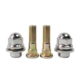 Mysttoo M12x1.50 Chrome Wheel Lug Stud Nut Set Compatible with Mitsubishi Outlander Lancer Montero Mirage Eclipse Endeavor Galant 3000GT Montero Sport, Replaces MR455707 (4PCS)