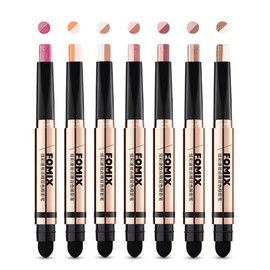 MIRUOKOU Two-Color Eyeshadow Stick, Colorful Quick Makeup Contouring and Brightening Eyeshadow Stick, Eye Shadow Pencil, Time-saving Makeup, Various Uses, Easy to Apply, Gradient Eyeshadow -07# Coffee