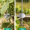 RiaYer 40 Pack Wall Trellis Wire Clamps & Cross Cable