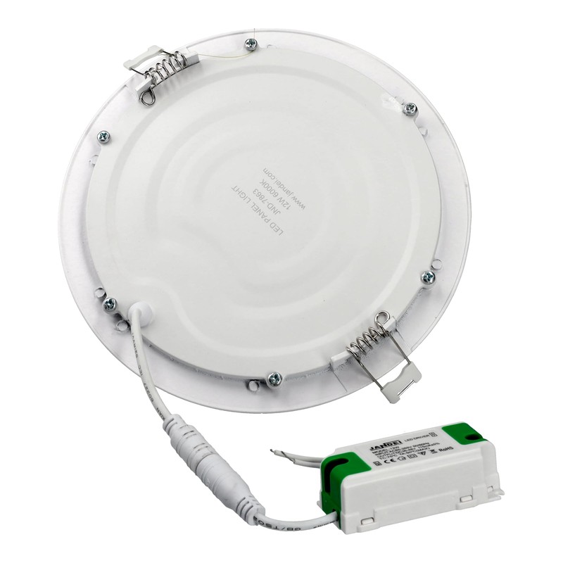 JANDEI - LED Downlight Round Extra Flat Panel. Lighting 12W,