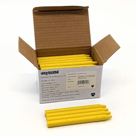 Craytastic! Bulk Unwrapped Crayons Box of 52 (Yellow) for Crafting, Parties, Kids - Paperless Crayons, No Paper Wrapper - Safety Tested Compliant with ASTM D-4236