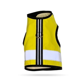 Kitty Holster Reflective Cat Harness - High-Visibility Cat Vest for Day & Night | Secure, Breathable and Washable Cotton | Ideal for Walking & Traveling - Sunshine Yellow, S to M