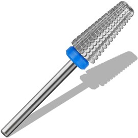 Vnjaoi 5-in-1 Nail Drill Bits 3/32 Inch Nail Cutter Attachments Tungsten Carbide Bit Suitable for Manicure Pedicure Cuticle Gel Polishing Quick Remove Acrylic or Hard Gel Technician Bits (Medium)