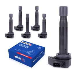 MOCA 6 Pack Ignition Coils UF242 Fit 2005-2008 for Acura RL V6 3.5L & 1999-2008 for Acura TL V6 3.2L & 2000-2003 for Honda Accord V6 3.0L & 1999-2009 for Honda Odyssey V6 3.5L 3 Pins