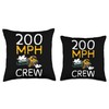 200 MPH Crew Autumn Leaf Blower Throw Pillow