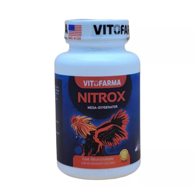 Vitofarma NITROX OXIGENATOR FOR CHICKEN, ROOSTERS - 100 Tablets (PARA