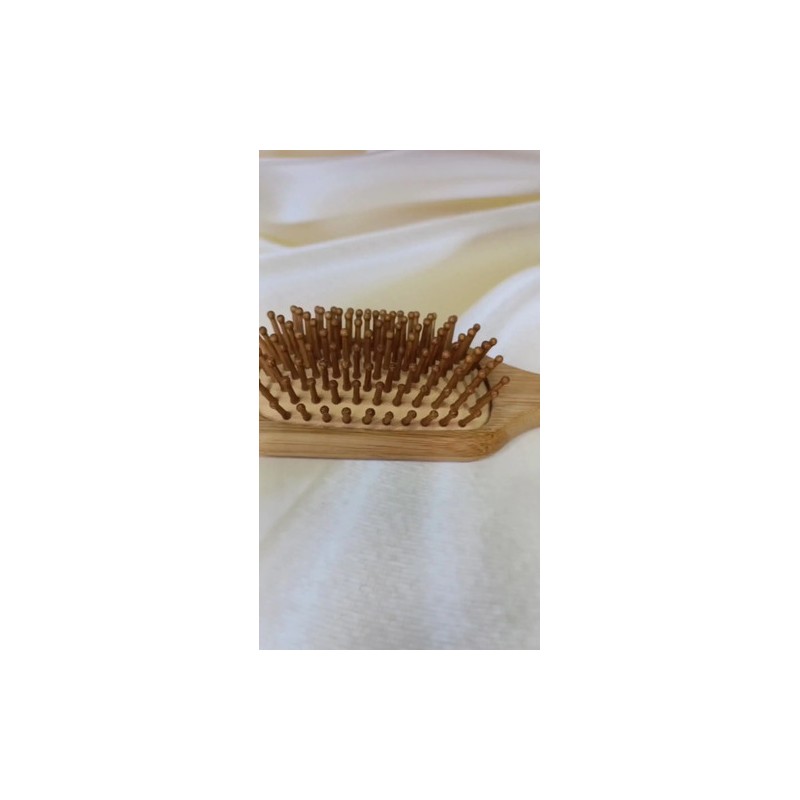 Cepillo Madera Bambú Natural Ecológico Peine Cabello Full Veraly