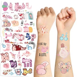 10 Sheets Cute Temporary Tattoo Set Children's Tattoos, Children's Tattoos, Stickers, Tattoo Children Girls Boys for Gift Bags Children's Birthday Party Bags
