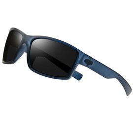 Joopin Sports Sunglasses Men's Polarised Driving Cycling Glasses Women's Running Glasses with UV400 Protection, Fashion Blue/Black, Unit size