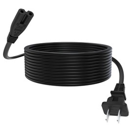 Power Cord Compatible with JBL Boombox 3 PartyBox 310, 110, 100, 120, 200, 300, 320, 710, 1000 Speaker, AC 2 Prong C8 Power Charger Cord Cable (10 FT)