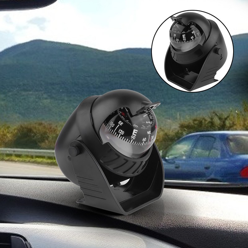 Portable Dash Mount Self adhesive Compass Ball for Marine Boat