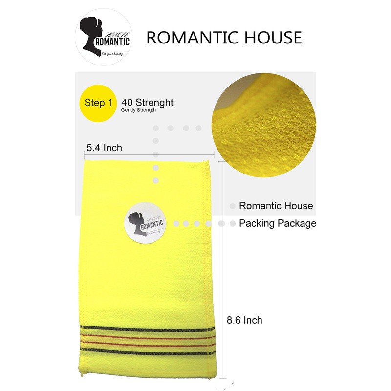 Romantic House Exfoliating Korean Towel Extra Viscos Bath Mesh Body