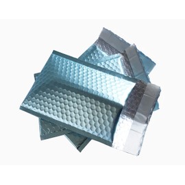 ProLine Matte Metallic Ice Blue Bubble Mailers 6x10 Inch Self Seal Padded Envelopes (25)