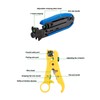 Coaxial Cable Crimping Pliers Combination Tool Adjustable Portable Coax Stripper