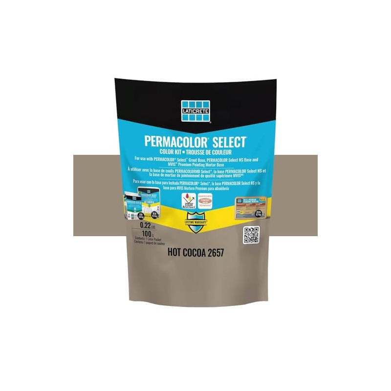 Permacolor SELECT Grout Color Kit (40+ Colors Available) (Hot Cocoa)