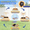 Haverchair Kids Wooden Sandbox with Picnic Table, 2-in-1 Large Sand