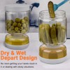 Homnoble Homnoble Pickle and Olive Hourglass Jar with Strainer Flip