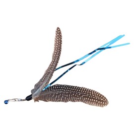 EUBEISAQI Cat Teaser Feather - Indoor Cats Interactive Feather Toy,Natural Hunting Fun, Wand Head Replacement for Home Outdoor Bored Animals