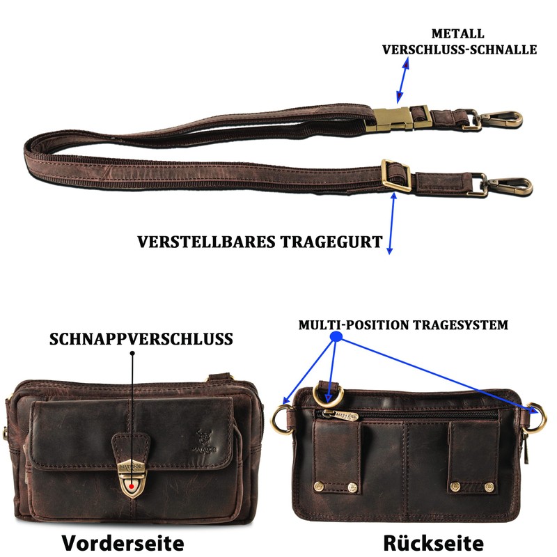 MATADOR (3 in 1 bag) "Cairo" 3119, dark brown